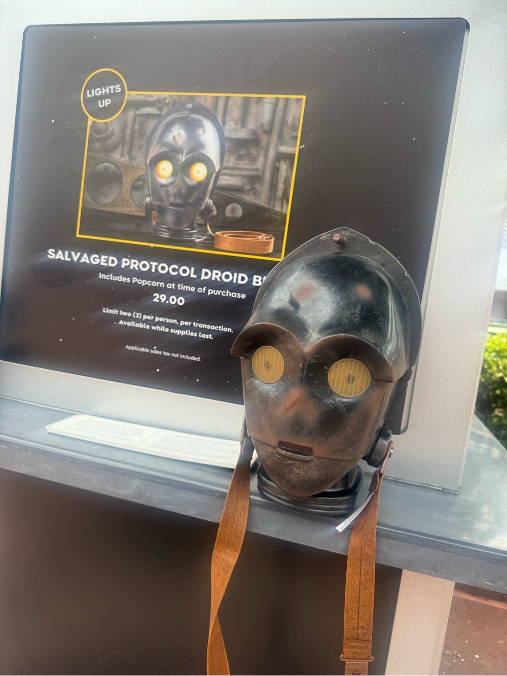 Star Wars Salvaged Protocol Droid popcorn bucket may the 4th exclusive